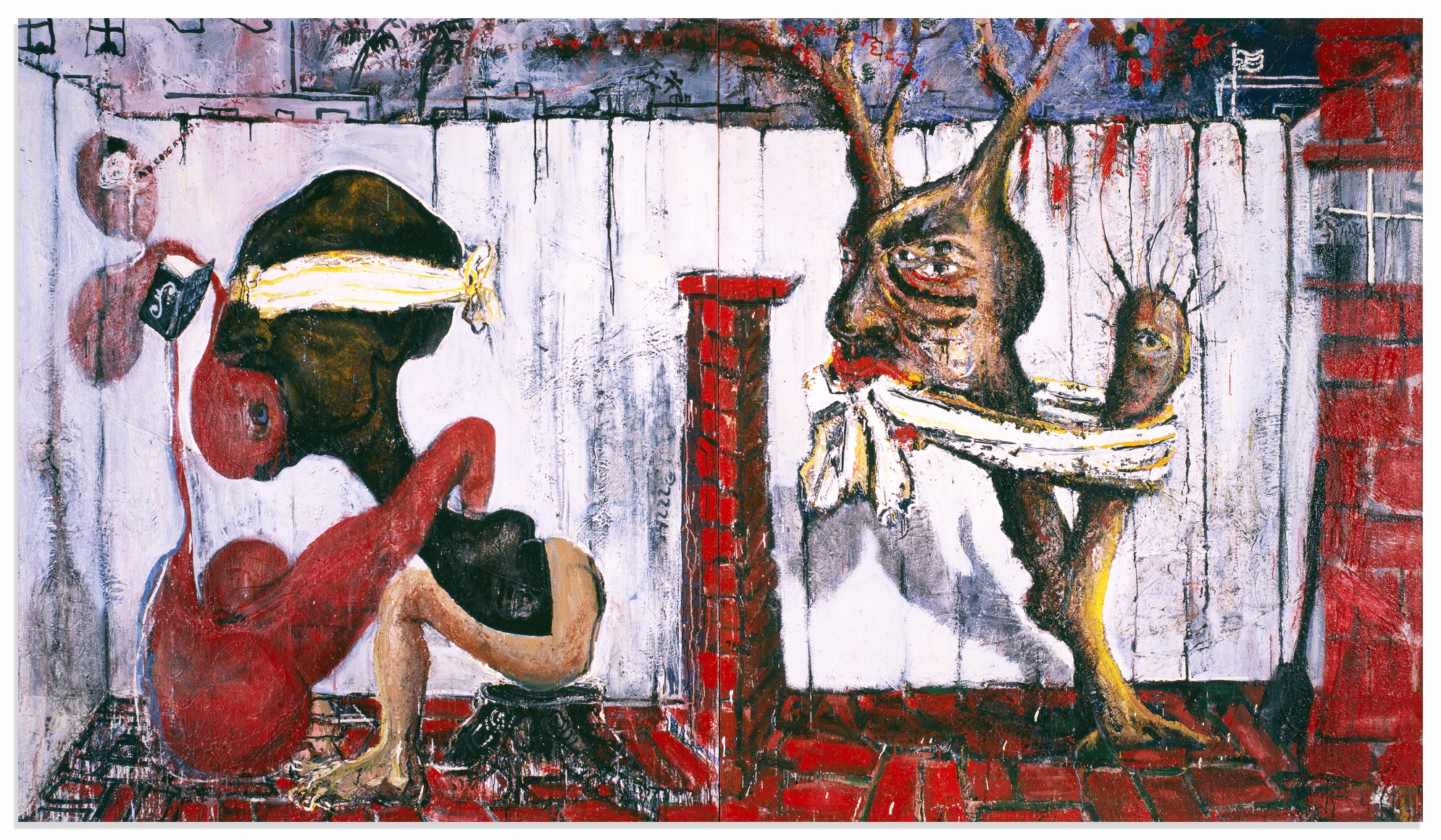 SAM MESSER Good Fences Make Good Neighbors, 1989 Expo Chicago 2021 Anna Zorina Gallery