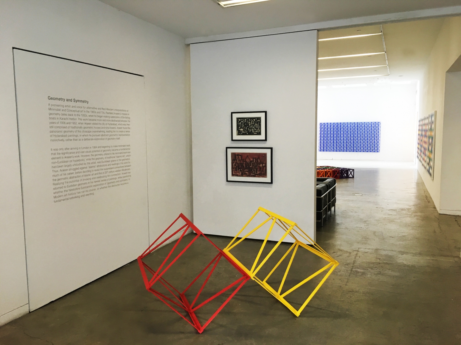 Rasheed Araeen Geometry and Symmetry (Installation View)