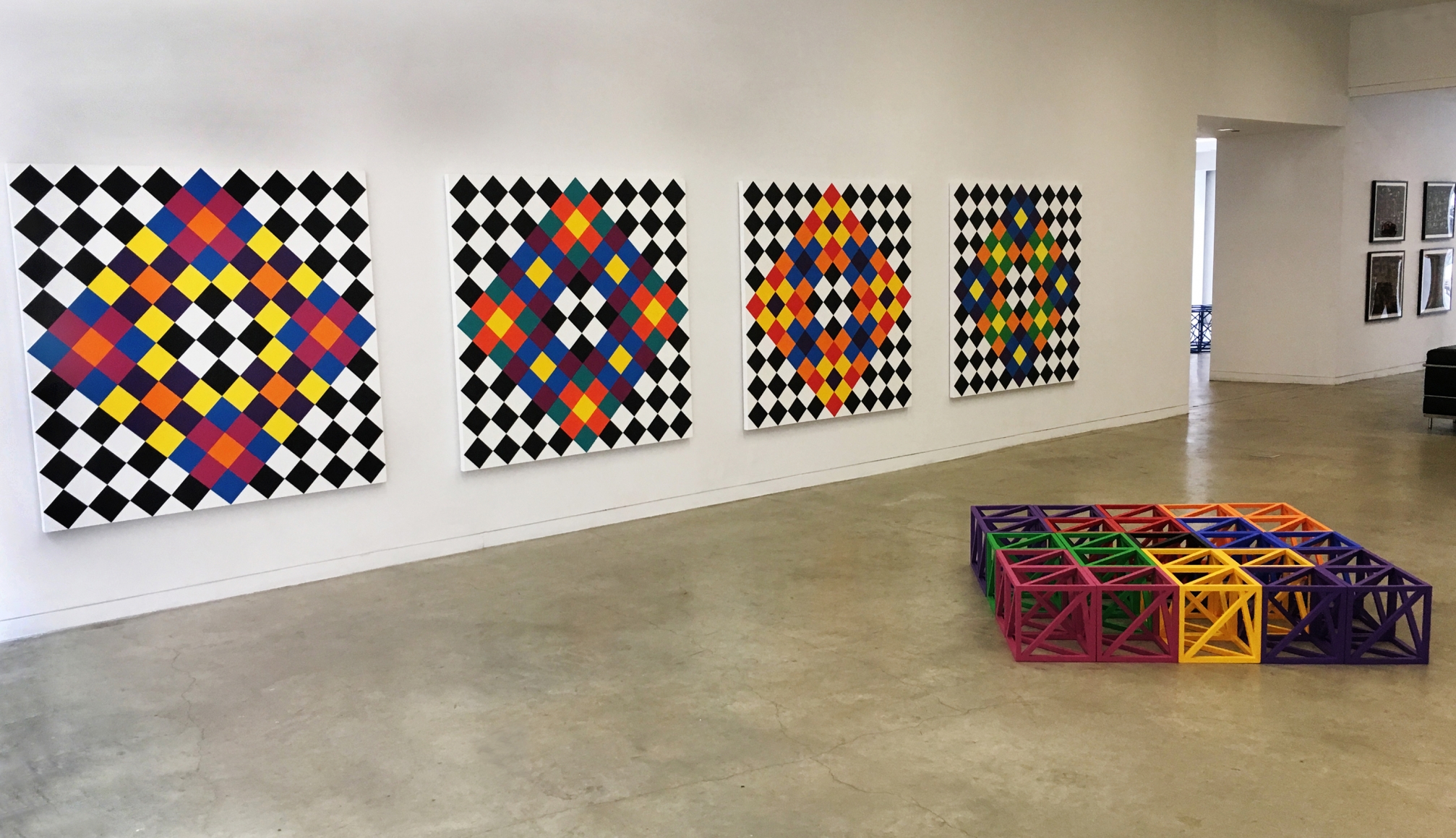 Rasheed Araeen Geometry and Symmetry (Installation View)