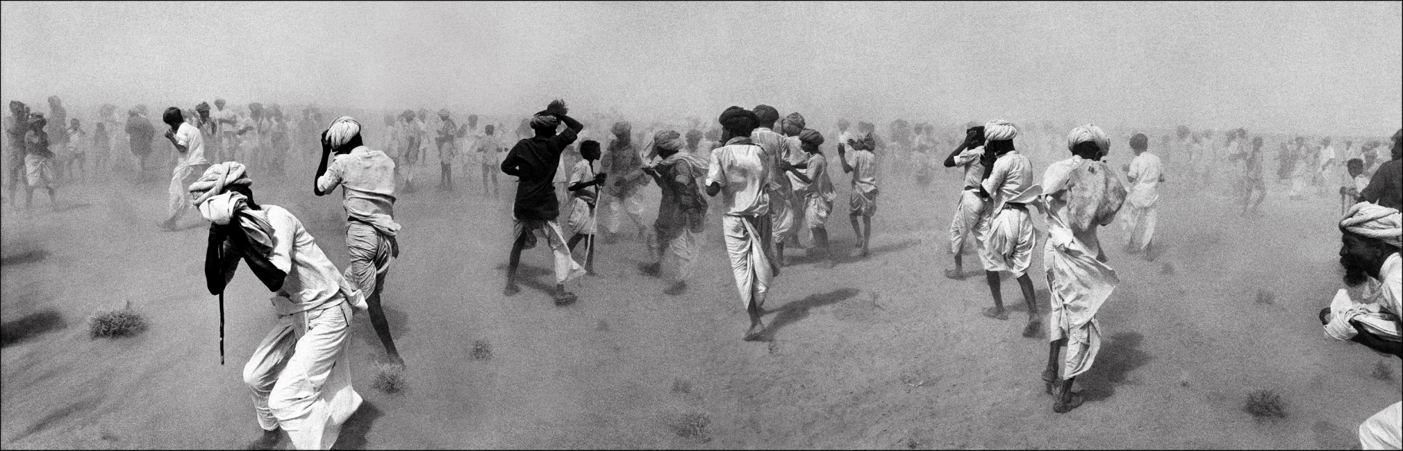 Raghu Rai Dust Storm Created by a VIP Helicopter, Rajasthan