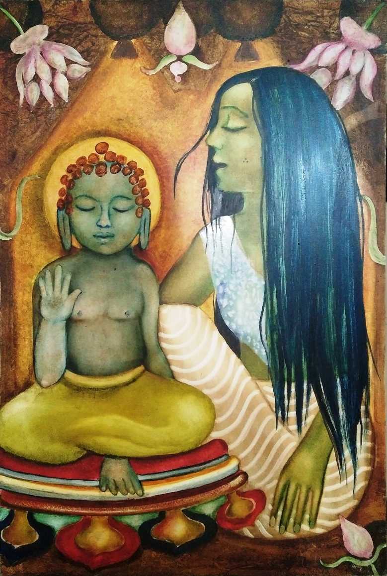 Anjolie Ela Menon, MOTHER AND CHILD