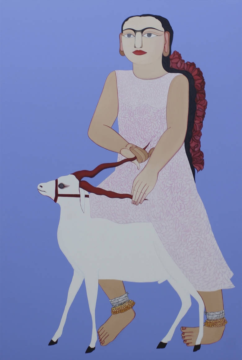 Rekha Rodwittiya, From The Series: Love Done Right Can Change The World (Blue)