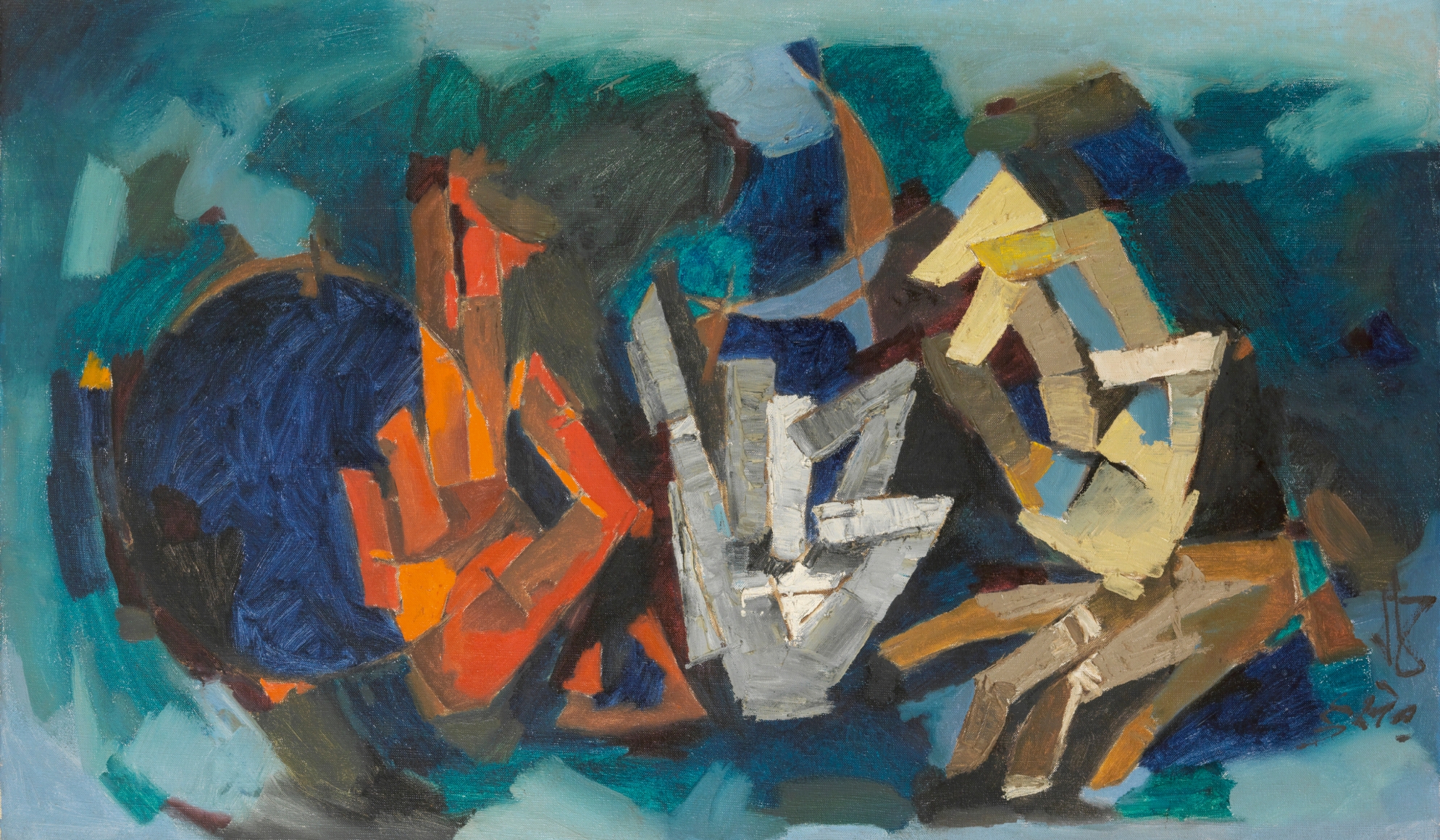 M.F. Husain Untitled (Mudra)