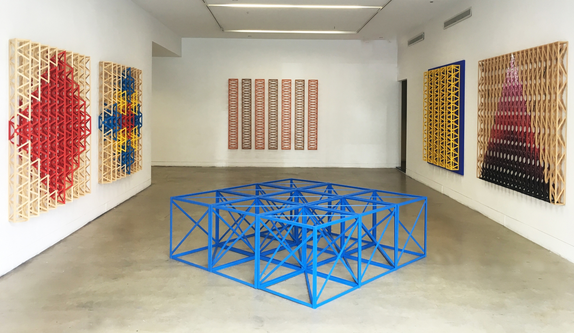 Rasheed Araeen Geometry and Symmetry (Installation View)