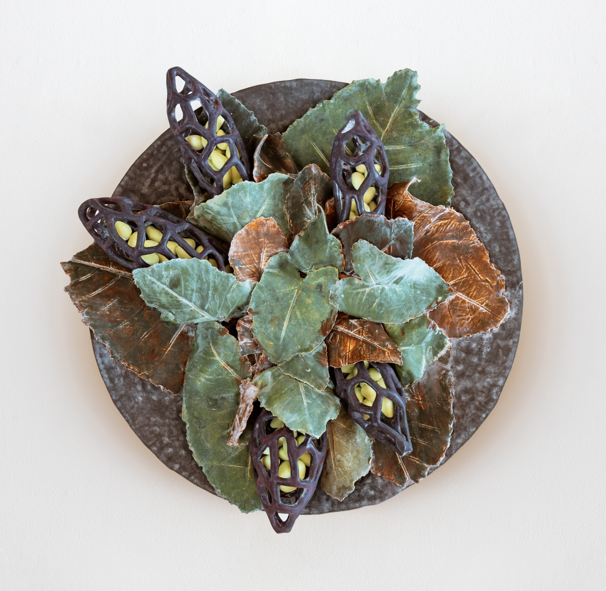 Bradley Sabin Still Life with Elephant Ears and Pods, 2020