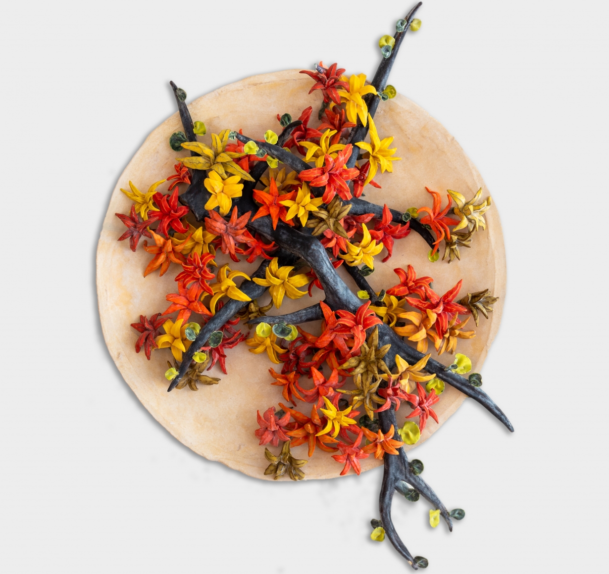 Bradley Sabin Still Life with Antlers and Lilies, 2020
