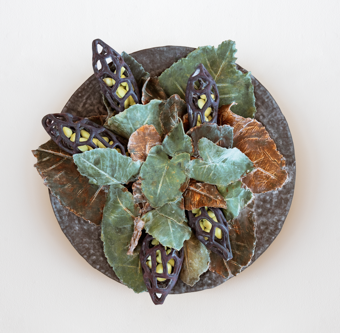 Bradley Sabin Still Life with Elephant Ears and Pods, 2020