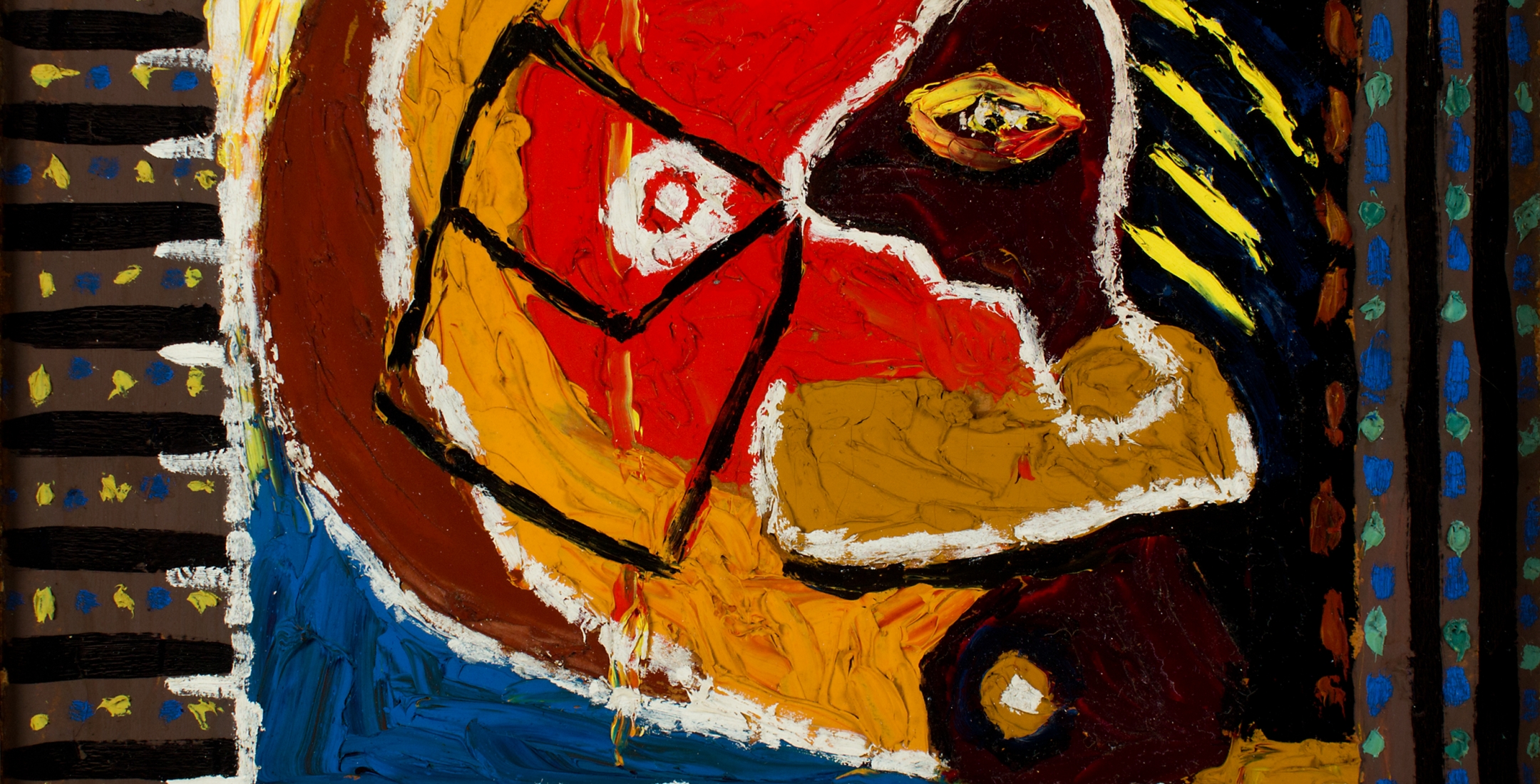 Detail of Charles Biederman's painting 1-35.