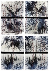 Fait Accompli/Bleach Inversion 1+2+3+4, 2007. 4 lambda printed mounted to plexi-glass, 70 x 48 inches each (177.8 x 121.9 cm).