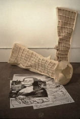 Dream Object ("At 5 AM I needed to go to a B of A to withdraw some money), 1996. Marker, paper, foam and wire, 24 x 19 inches (drawings), dimensions variable. MP 49