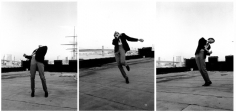 Robert Longo, Untitled (Men in the Cities), 1979 / 2009. Set of three black and white photos, 20 x 16 inches (paper) (50.8 x 40.6 cm). Edition of 10. MP P-22