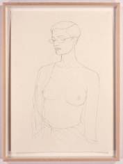 Anne, 2005. Pencil drawing on paper, 23.4 x 16.5 inches. MP D-5