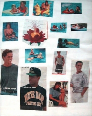 Mike Kelley, Family of the Lotus, 1995. Collage on paper, 14 x 10-5/8 inches. MP 9530