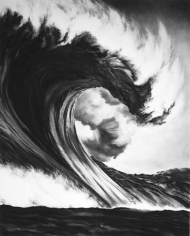 Untitled (Dragon Head), 2001. Charcoal and graphite on mounted paper, 82 x 66 inches. MP D-433