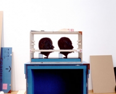 2 Heads, 2004. Digital cibachrome (museum mounted), 40 1/2 x 52 1/2 inches. Edition of 5. MP 530