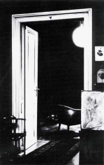 Untitled (open door, consulting room to study 1938), 2000. Graphite and charcoal on mounted paper, 96 x 60 inches (243.8 x 152.4 cm). MP D-399