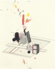 On Burning Desire, 2003. Graphite, ball point pen, ink and colored pencil on paper, 10 1/2 x 8 inches. MP D-73