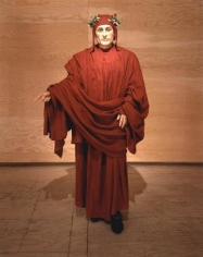 Dante, 2000 wax, linen, found shoes