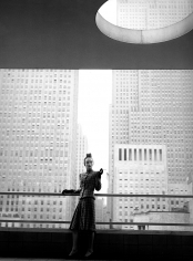 Louise Dahl-Wolfe, Rita Touhy on Balcony of the MoMA, 1940