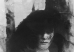 Deborah Turbeville, Women in the Woods V, Clothing by Blumarine, VOGUE Italia, Montova, Italy, 1977 (Face Close-Up)