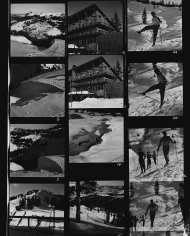 Herbert Matter, Contact Sheet (Skiing), circa 1940