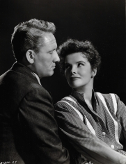 Clarence Sinclair Bull, Katharine Hepburn and Spencer Tracy in "Without Love", 1944