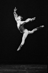 Francis Apesteguy, Mikhail Baryshnikov dancing at the Théâtre des Champs-Elysées, Paris, 1978