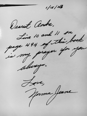 Andre de Dienes, A Note From Norma Jean, January 15, 1946
