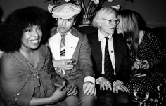 Ron Galella Roberta Flack, Elton John, Andy Warhol and Jerry Hall at Roberta Flack's Birthday Party, Xenon Disco, NYC, June 12, 1978