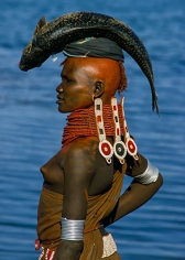 Carol Beckwith and Angela Fisher, Turkana Woman with Beaded Collar, Kenya, 1986