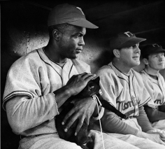 Phil Stern, Jackie Robinson During the Filming of "The J. Robinson Story", 1949