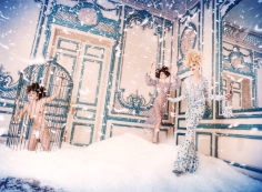 David LaChapelle, April in Paris, Caroline, Amber, and Alla in Galliano, Paris, Stern, 1996