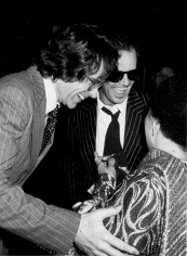 Ron Galella, Jack Nicholson, Warren Beatty, and Mabel Mercer at her concert, Dorothy Chandler Pavilion, Los Angeles, 1978