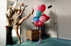 David LaChapelle, Brittany Murphey with Pierrot, Los Angeles, 2000