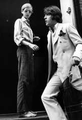 Ron Galella, Twiggy with Justin de Villeneuve at Bert Stern’s studio, New York, 1967