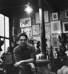 Karl Bissinger, Chaim Gross in his studio, 1950-1951