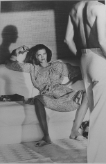 Helmut Newton, Woman Examining Man, Calvin Klein, Vogue, Saint Tropez, 1975