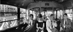Phil Stern, Sidney Poitier, Susan Strasberg, Stanley Kramer and George Stevens Jr., Moscow, 1967