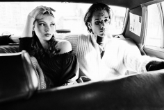 Stephanie Pfriender Stylander, Kate Moss and Marcus Schenkenberg (Cool), Harper's Bazaar Uomo, New York, 1992