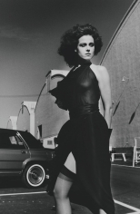 Helmut Newton, Sigourney Weaver on the Warner Bros, lot Burbank, 1984