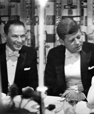 Phil Stern, Sinatra and JFK at the Inaugural Gala, January 1960
