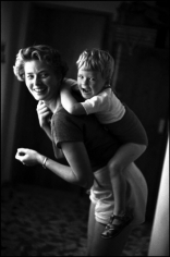 David Seymour, Ingrid Bergman with Her Son Robertino, Rome, Italy 1952
