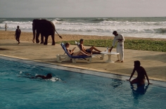Steve McCurry, Tourists Lounge Poolside, Sri Lanka, 1995 