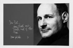 Bert Stern, Irving Penn and his note in Bert Stern’s studio guest book, 1960s