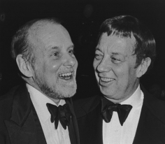 Deborah Turbeville, Bob Fosse and Cy Coleman, Waldorf Astoria Hotel, New York, 1985