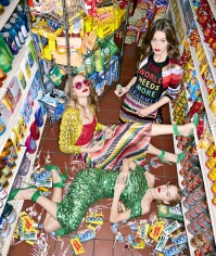 Sophie Elgort, Three Girls With Candy, Brooklyn, 2017