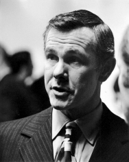 Ron Galella, Johnny Carson, After Party for Urban League TV Commericial, NBC TV Studio, New York, 1968