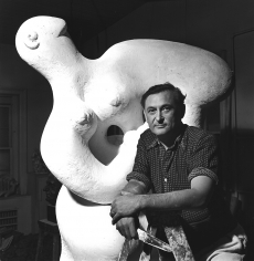 Genevieve Naylor, Jacques Lipchitz, Harper's Bazaar, 1944