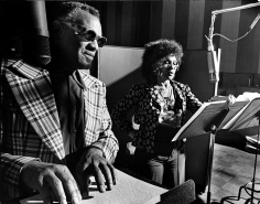 Phil Stern Ray Charles & Cleo Laine Recording "Porgy and Bess”, 1975