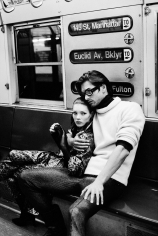 Stephanie Pfriender Stylander, Kate Moss and Marcus Schenkenberg (The Revolution), New York, Italian Harper's Bazaar, 1992